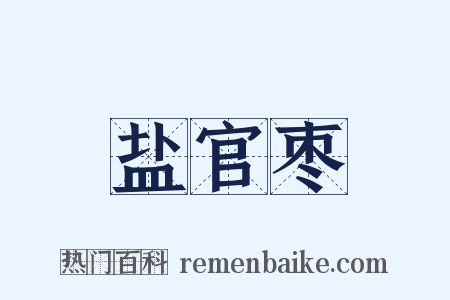 盐官枣是什么意思的图片